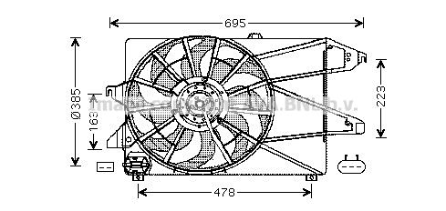 AVA QUALITY COOLING Вентилятор, охлаждение двигателя FD7504